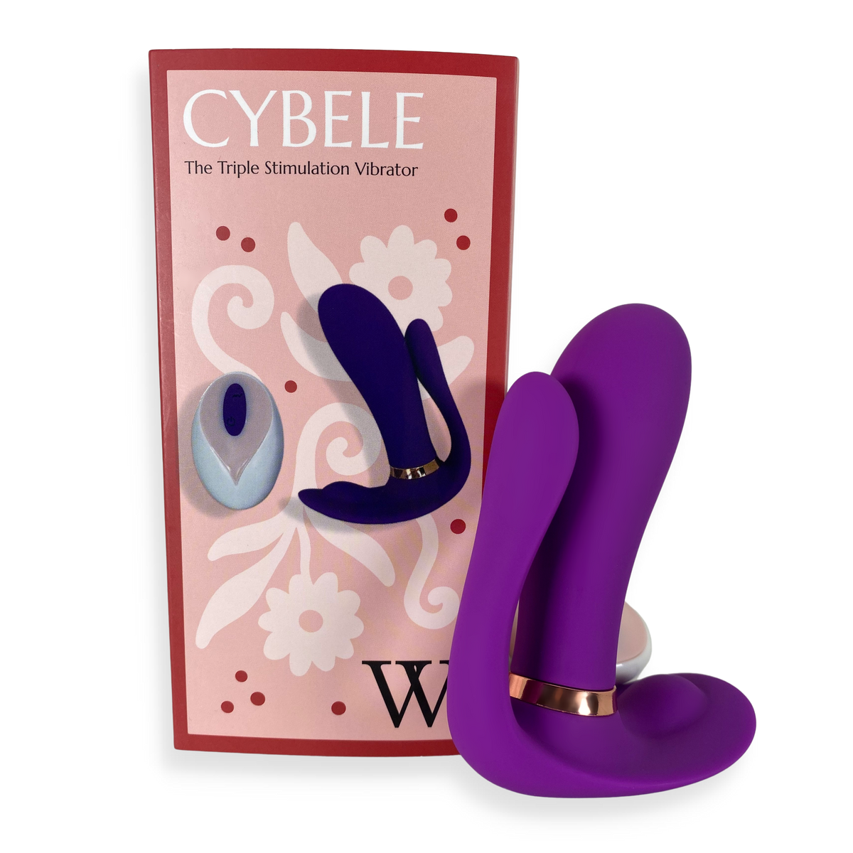 Triple Stimulation Vibrator - Purple Remote Vibrator - Remote Vibe | VV