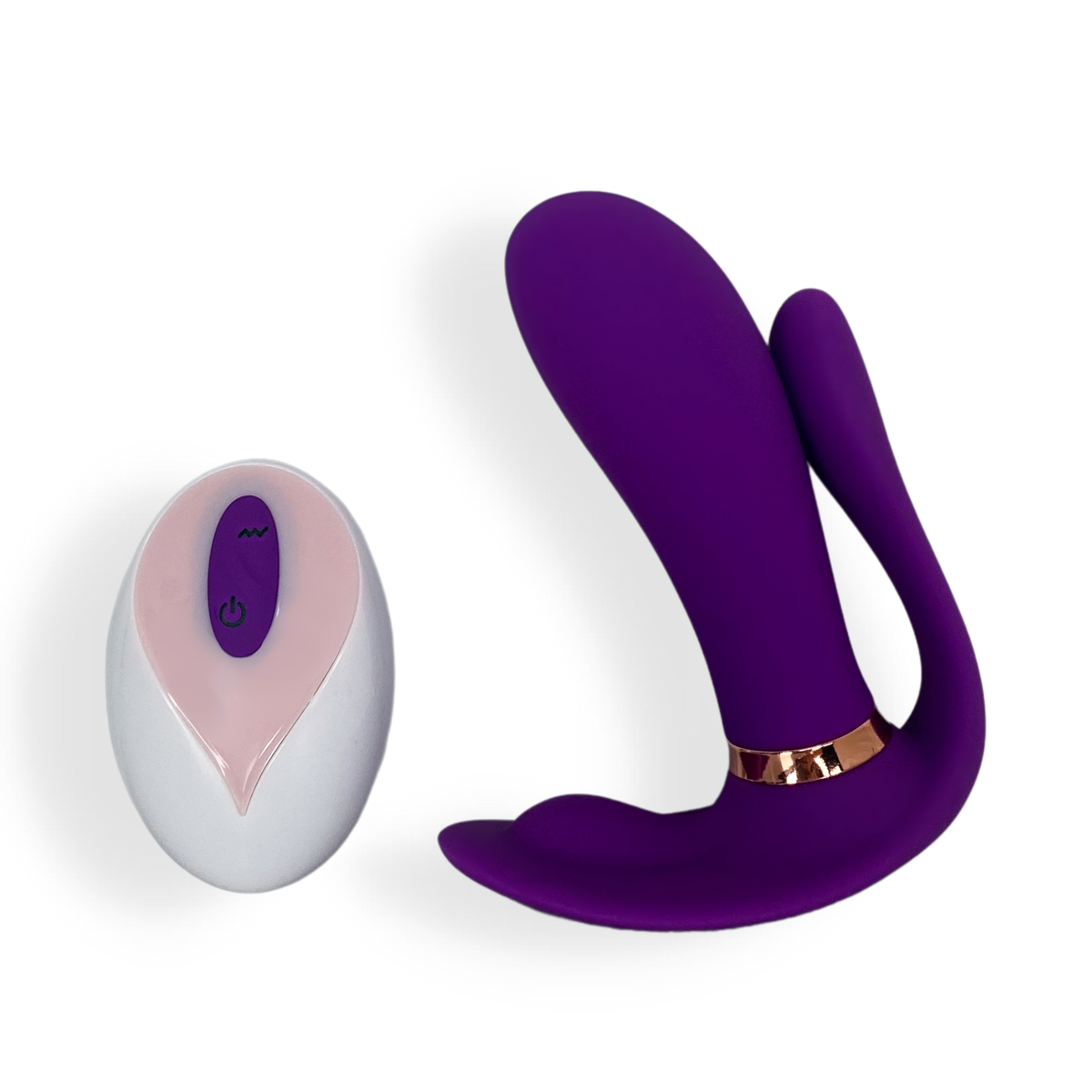 Triple Stimulation Vibrator - Purple Remote Vibrator - Remote Vibe | VV