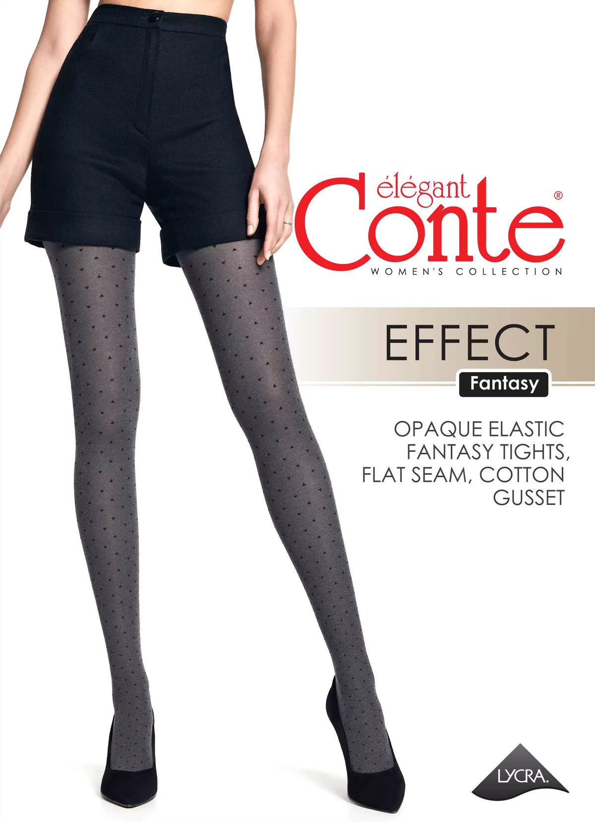 Fantasy Tights Conte Effect - Melange Triangle