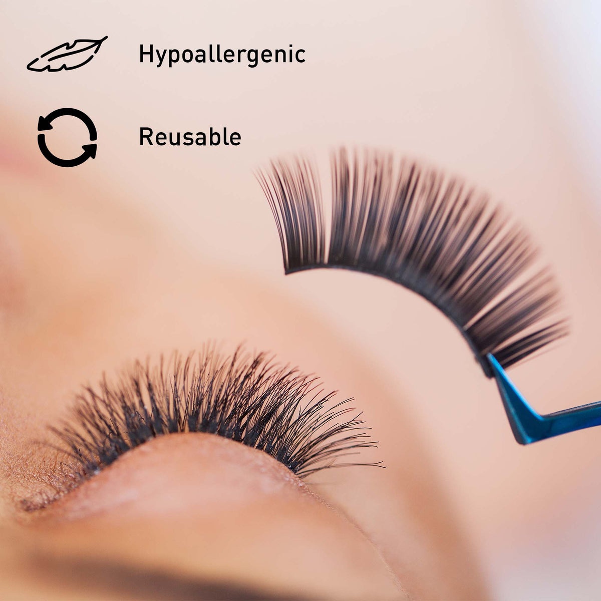 Pursonic 5-Pack Faux Mink Style False Eyelashes Bundle – 25 Pairs with Glue & Applicator-1