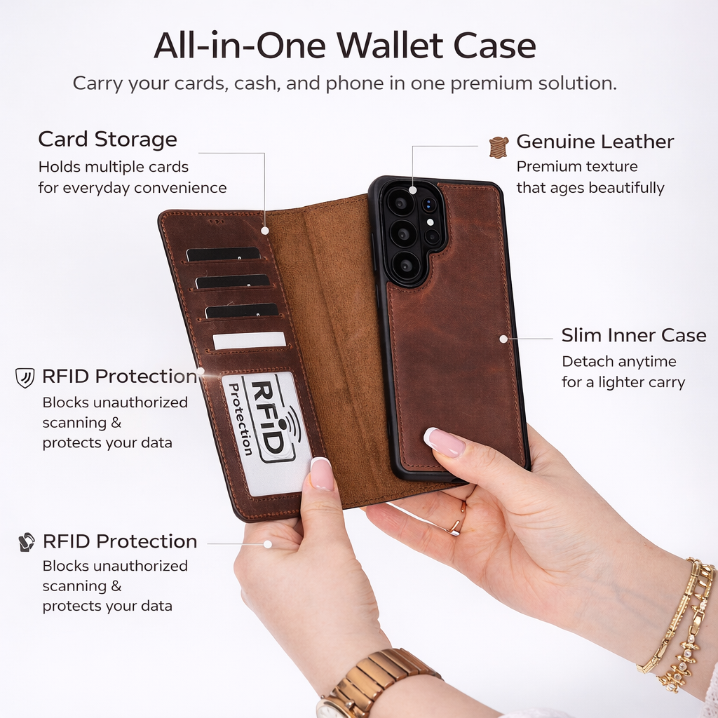 Buffalo Samsung Galaxy S26 Leather Wallet Case-1